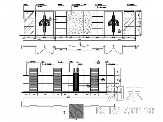 多功能会议室装修图cad施工图下载【ID:161733118】