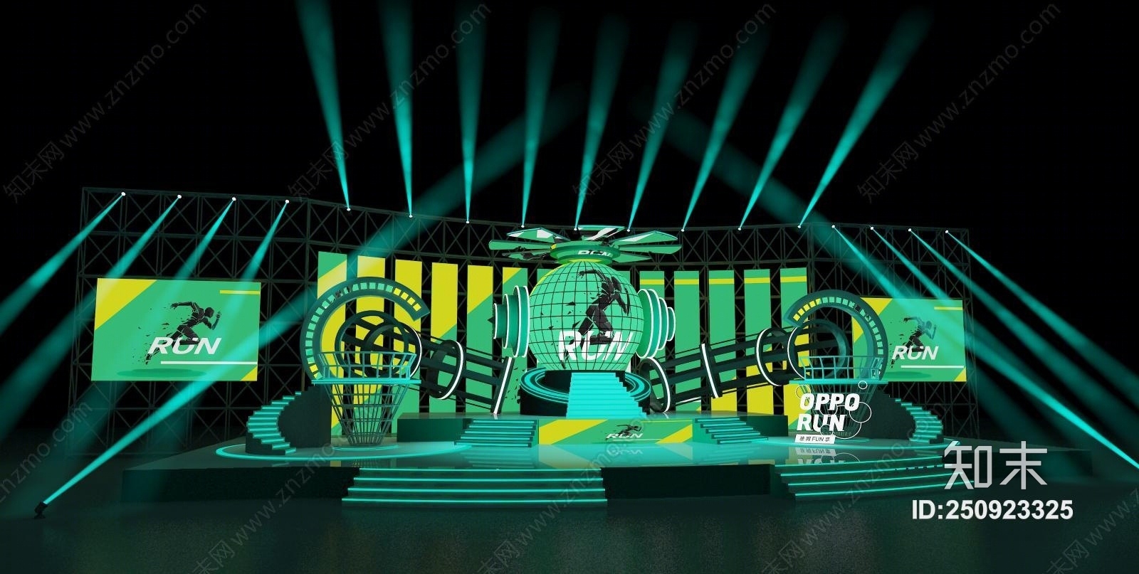 现代演唱会舞台3D模型下载【ID:250923325】
