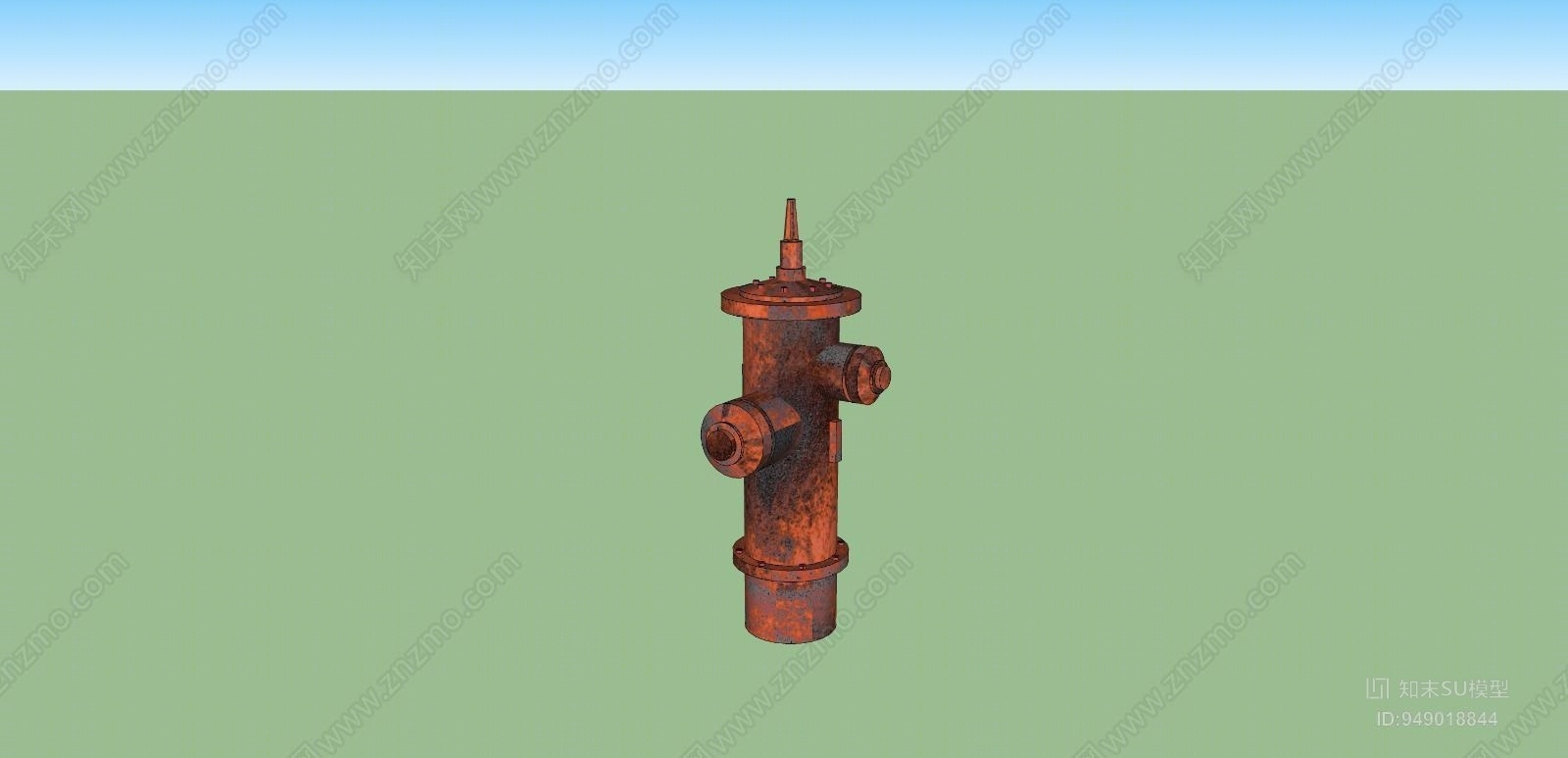 工业风格灭火器SU模型下载【ID:949018844】