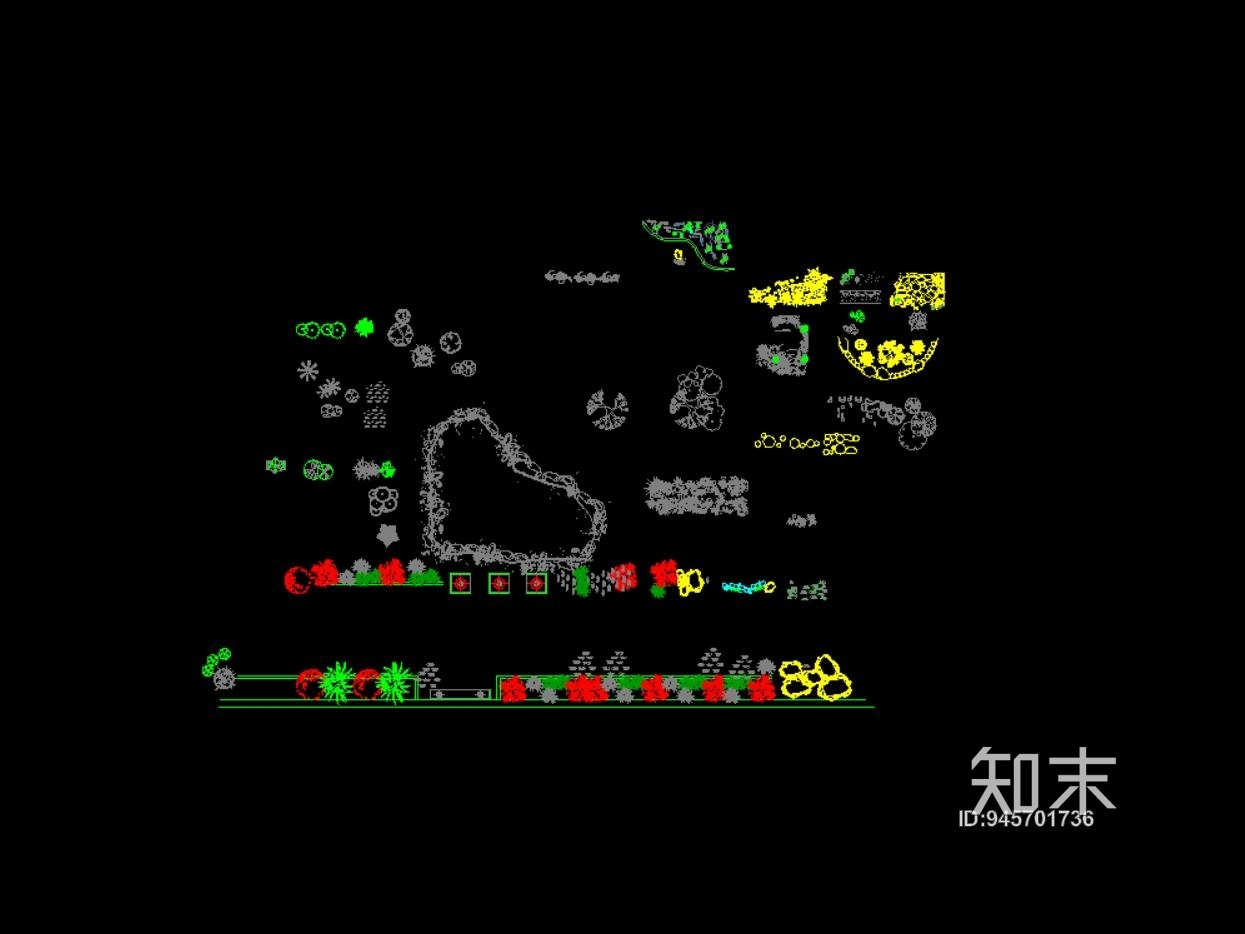 cad植物素材图库大全施工图下载【ID:945701736】
