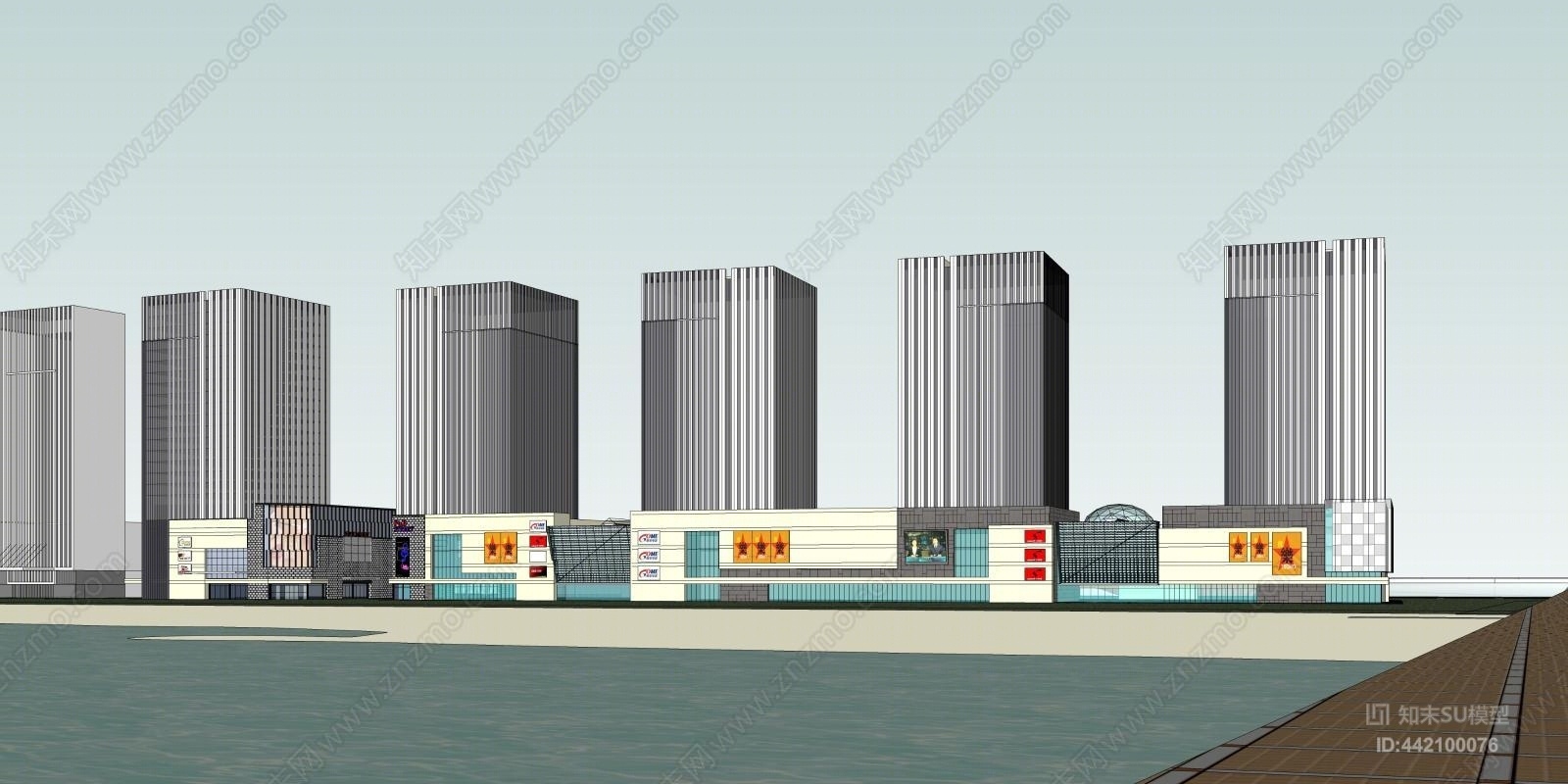 济南万达SU模型下载【ID:442100076】