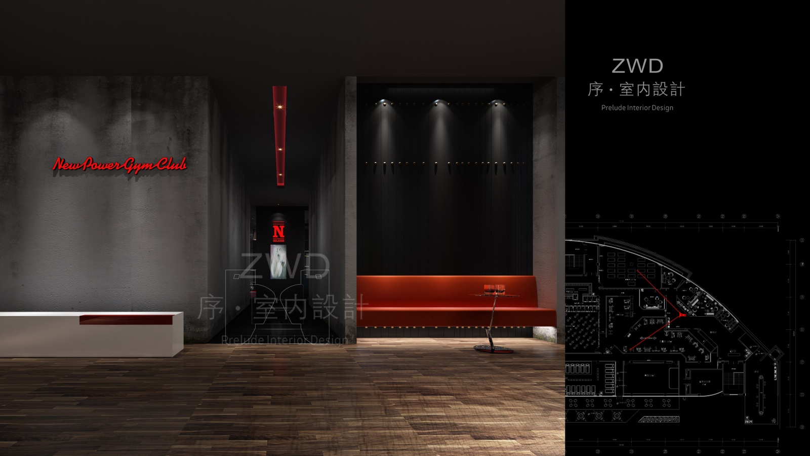 健身房cad施工图下载【ID:425622216】