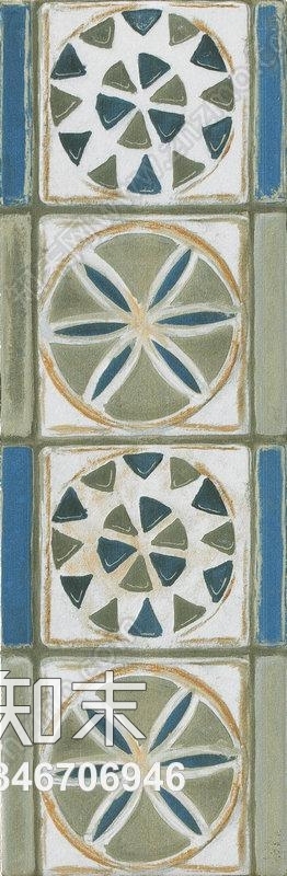 地中海花砖边带贴图下载【ID:346706946】