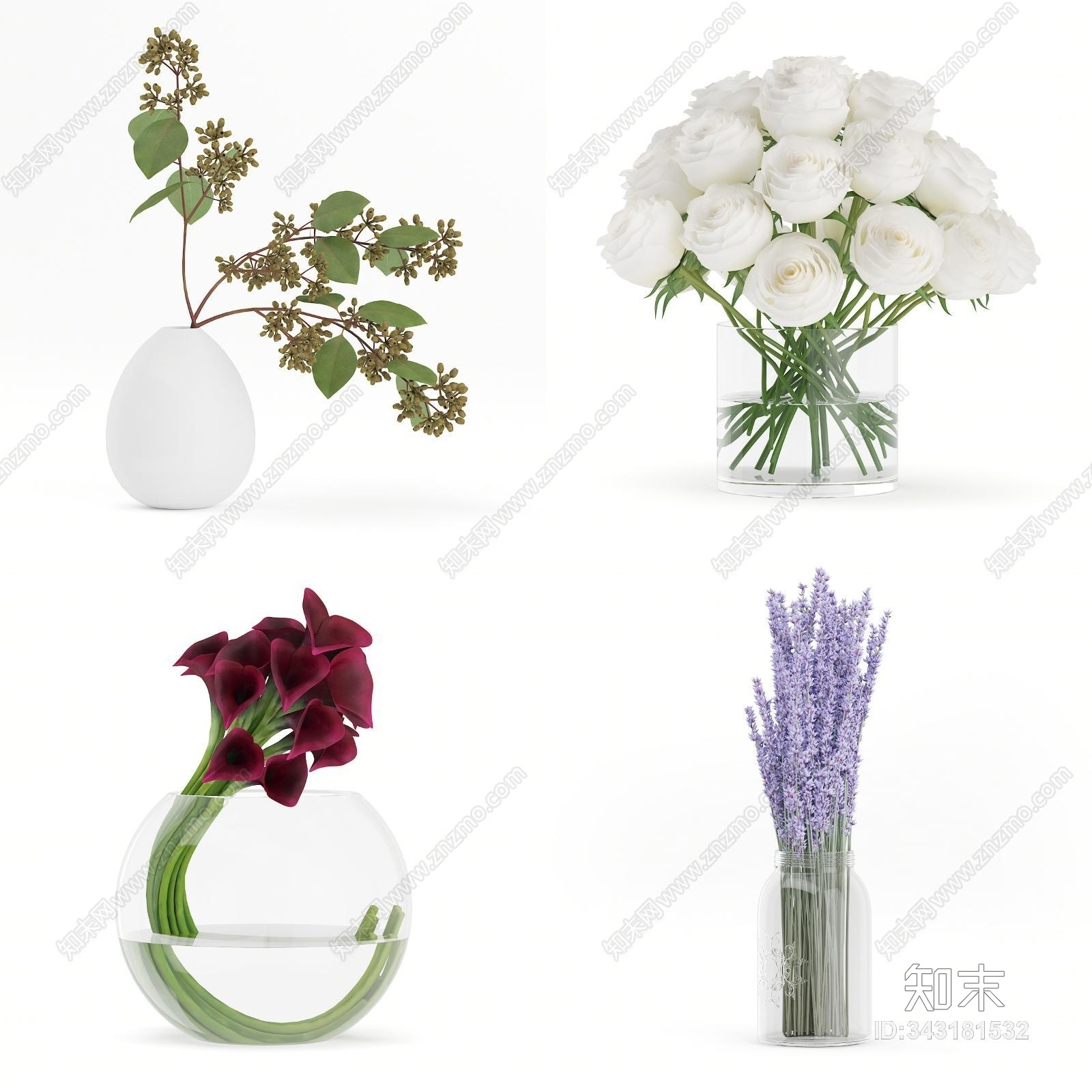 现代水生植物3D模型下载【ID:343181532】