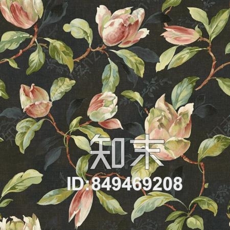 美式乡村田园碎花墙纸贴图下载【ID:849469208】