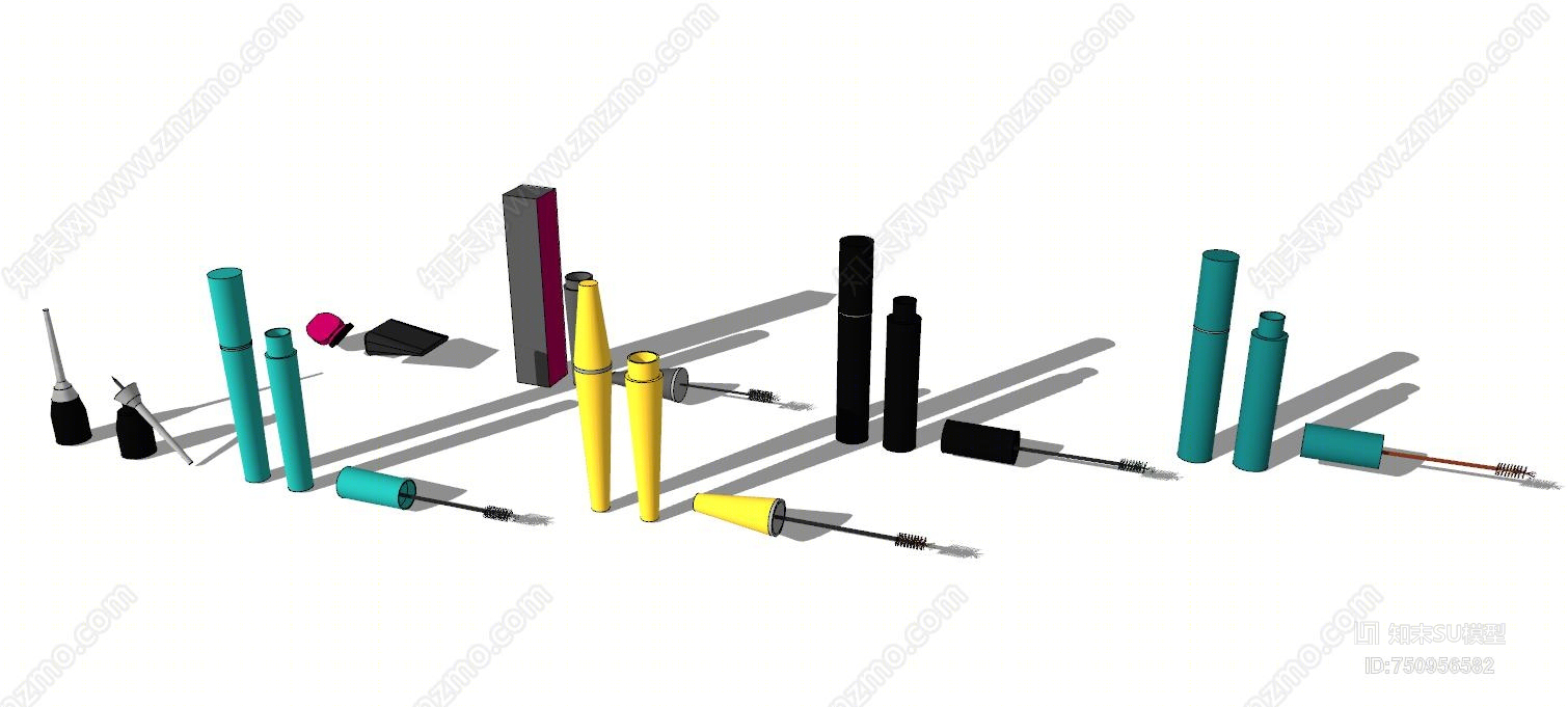 其他风格化妆品组合SU模型下载【ID:750956582】