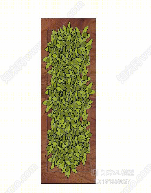 绿墙花架植物SU模型下载【ID:131388527】