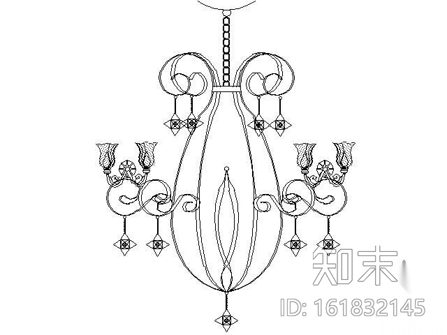 常用灯具图块集cad施工图下载【ID:161832145】