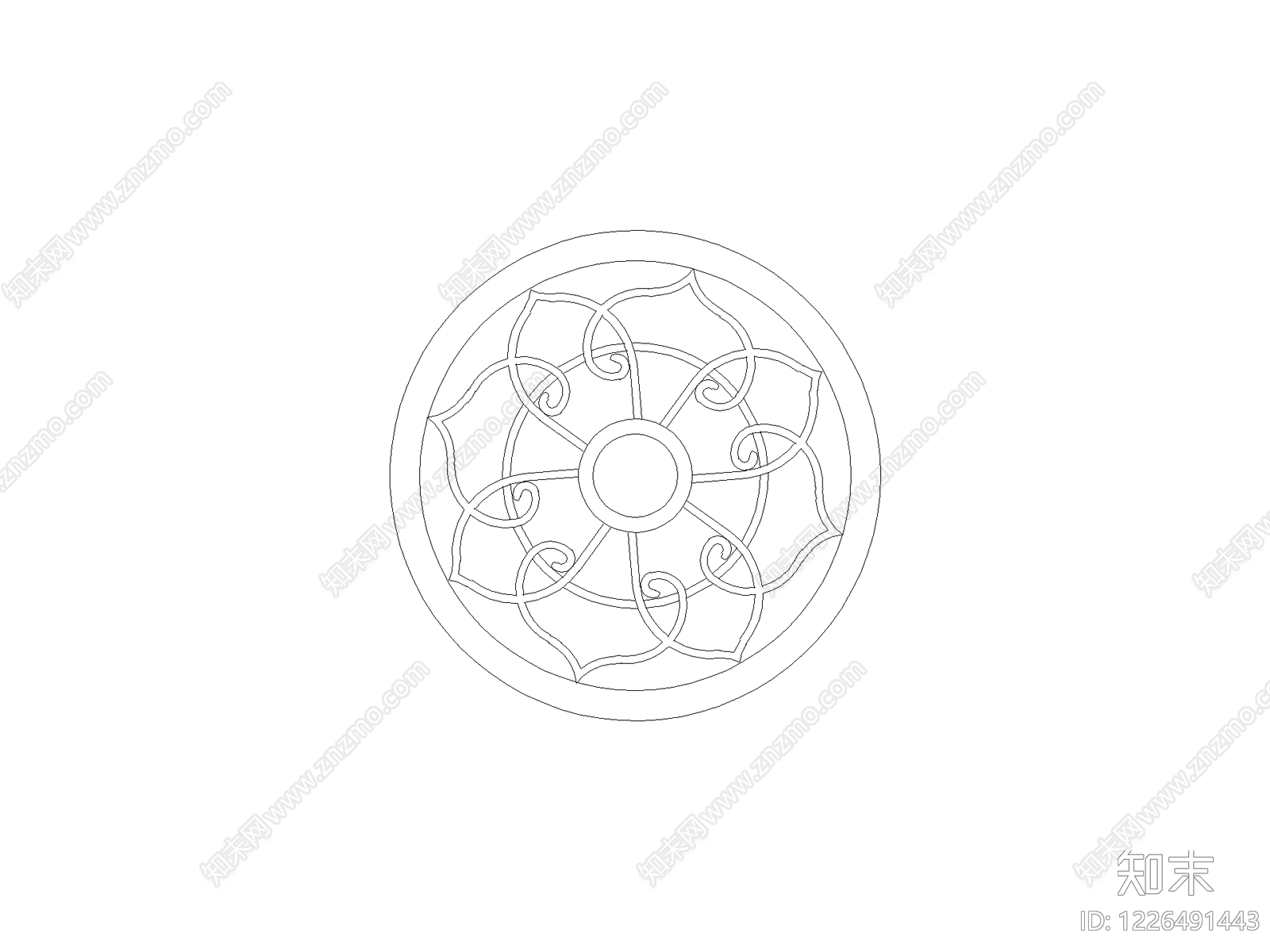 雕塑装饰构件CAD图纸