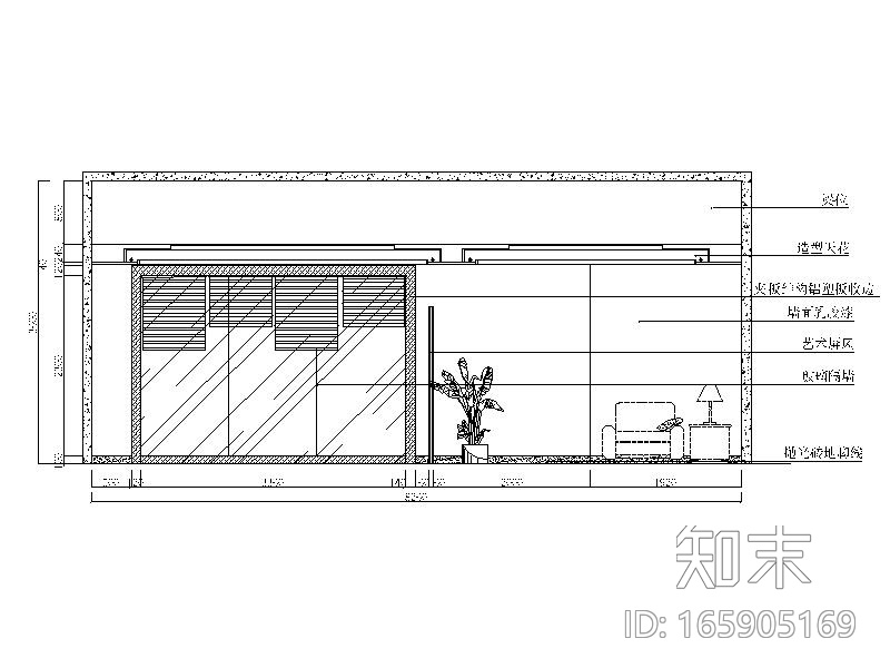 某工厂办公室全套CAD施工图cad施工图下载【ID:165905169】