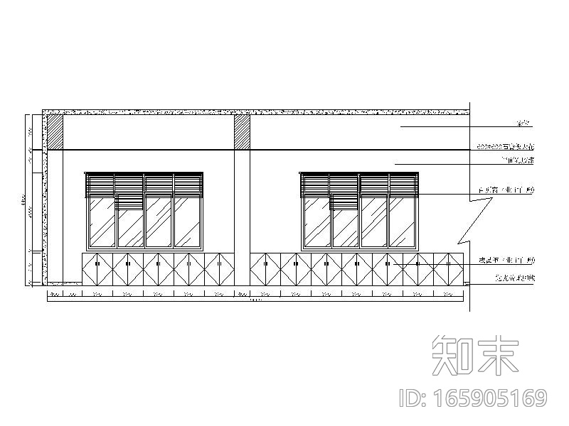 某工厂办公室全套CAD施工图cad施工图下载【ID:165905169】