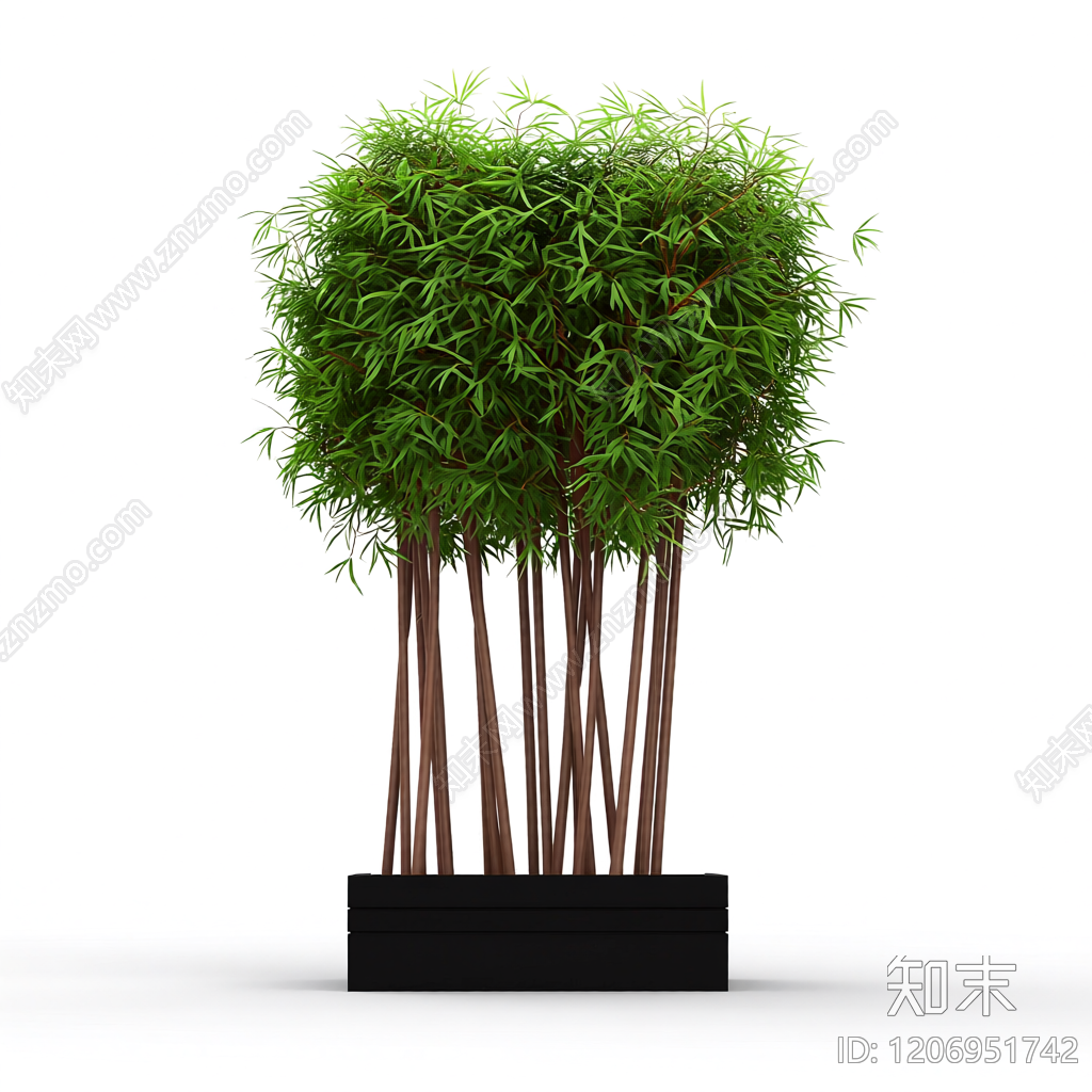 盆栽竹子装饰模型3D模型下载【ID:1206951742】