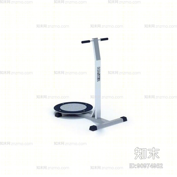 银色金属健身器材3D模型下载【ID:90974952】