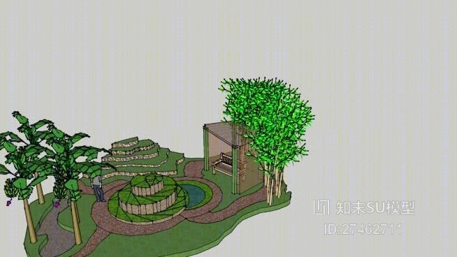 花园SU模型下载【ID:618010879】