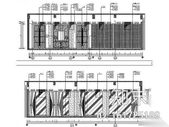 120㎡董事长会议室装修图cad施工图下载【ID:161725189】