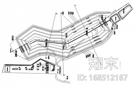 某垃圾处理厂设计cad施工图下载【ID:168512167】