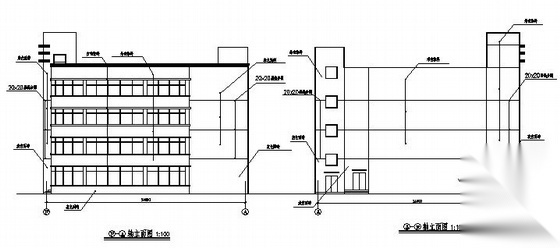 某四层综合服务楼建筑施工图cad施工图下载【ID:151508193】