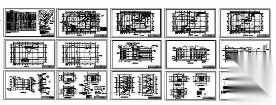 某四层综合服务楼建筑施工图cad施工图下载【ID:151508193】