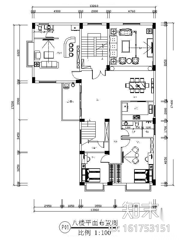 [深圳]某花园别墅施工图cad施工图下载【ID:161753151】