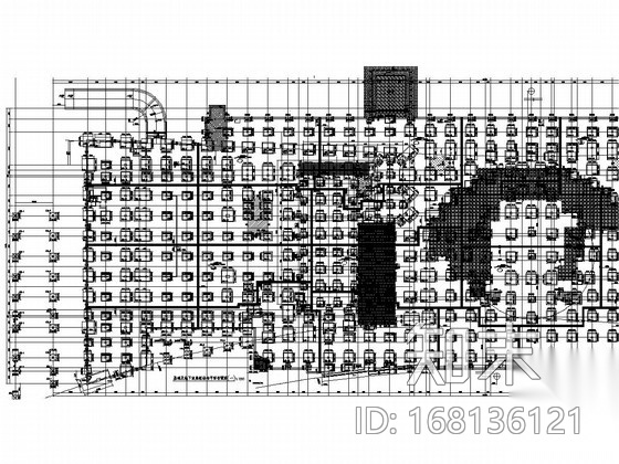 大底盘地下室框架施工图下载【ID:168136121】