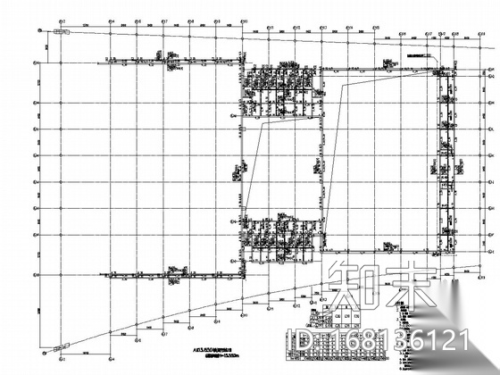 大底盘地下室框架施工图下载【ID:168136121】