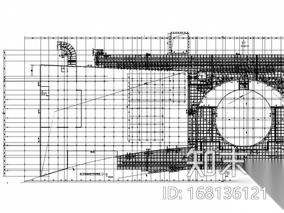 大底盘地下室框架施工图下载【ID:168136121】