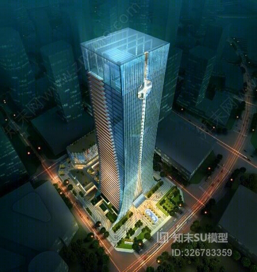 中交办公楼SU模型下载【ID:326783359】