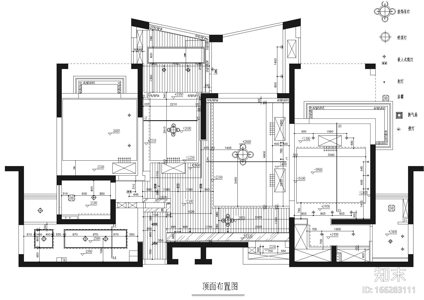 [苏州]苏州雅戈尔未来城样板间全套施工图cad施工图下载【ID:166283111】