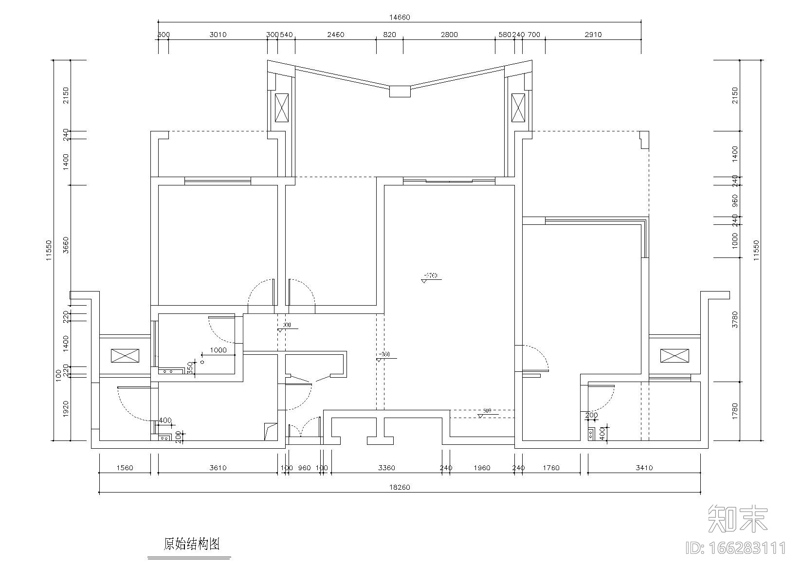 [苏州]苏州雅戈尔未来城样板间全套施工图cad施工图下载【ID:166283111】
