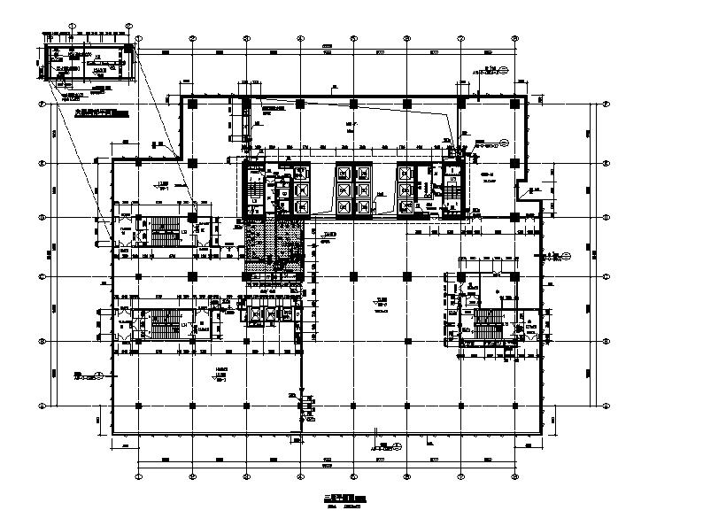 [深圳]超高层框架核心筒结构企业办公楼建筑施工图施工图下载【ID:166722169】