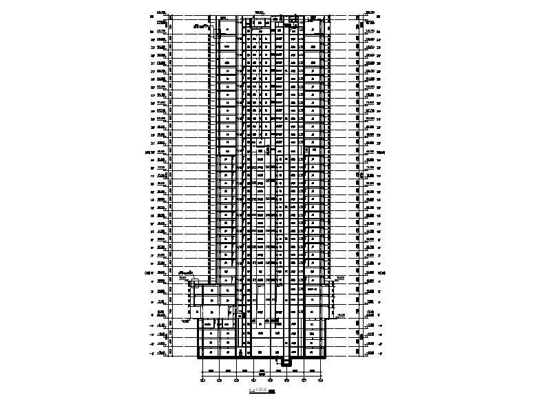 [深圳]超高层框架核心筒结构企业办公楼建筑施工图cad施工图下载【ID:149951183】