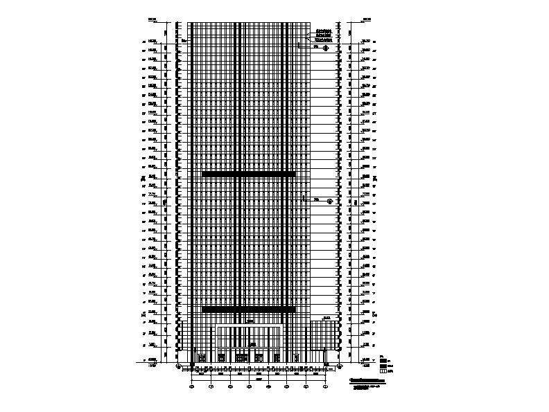 [深圳]超高层框架核心筒结构企业办公楼建筑施工图cad施工图下载【ID:149951183】