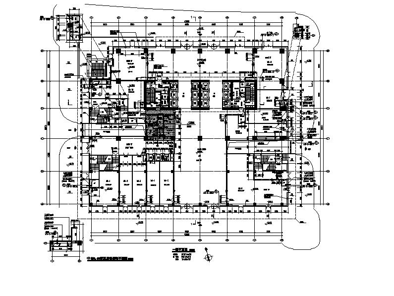 [深圳]超高层框架核心筒结构企业办公楼建筑施工图施工图下载【ID:166722169】