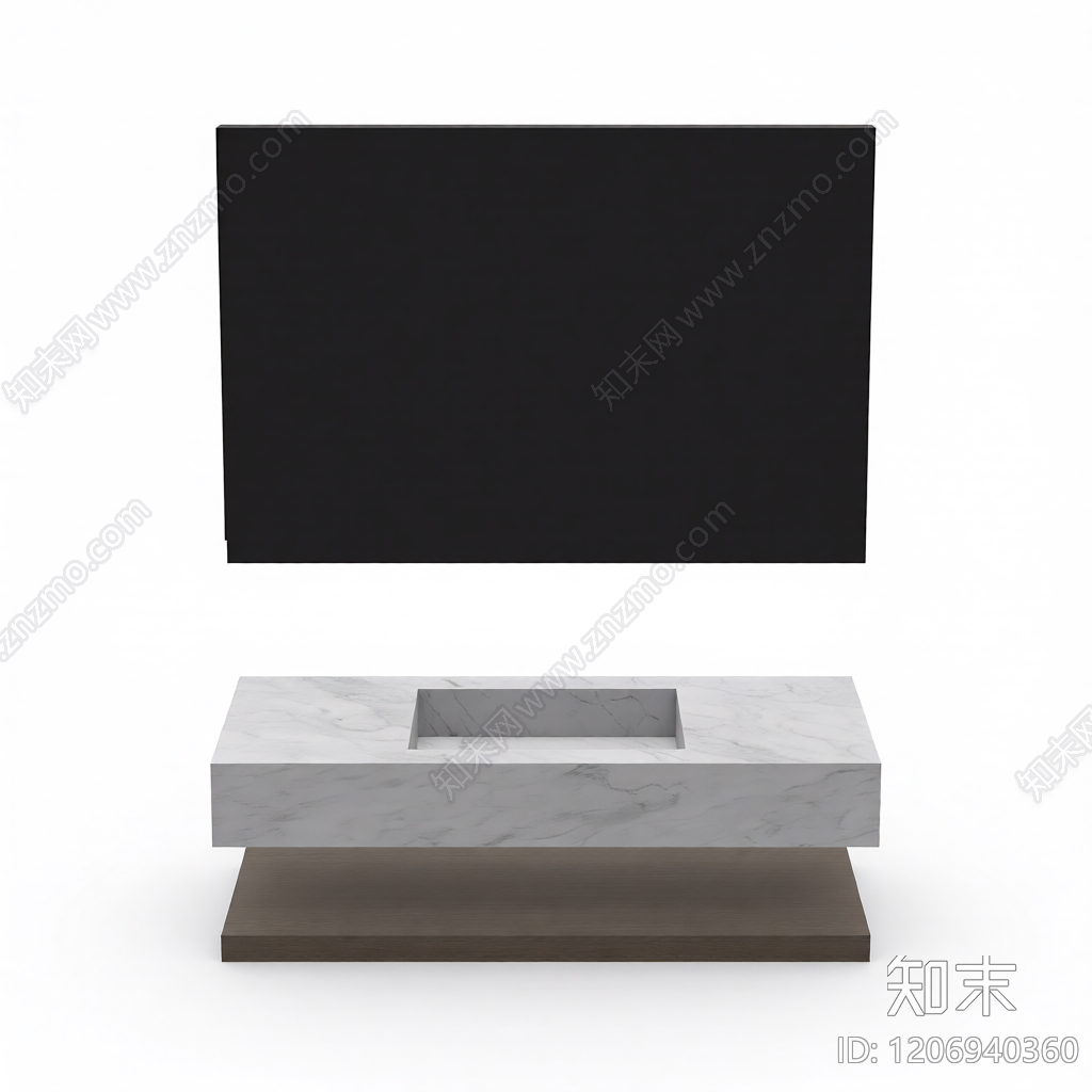 电视墙组合模型3D模型下载【ID:1206940360】