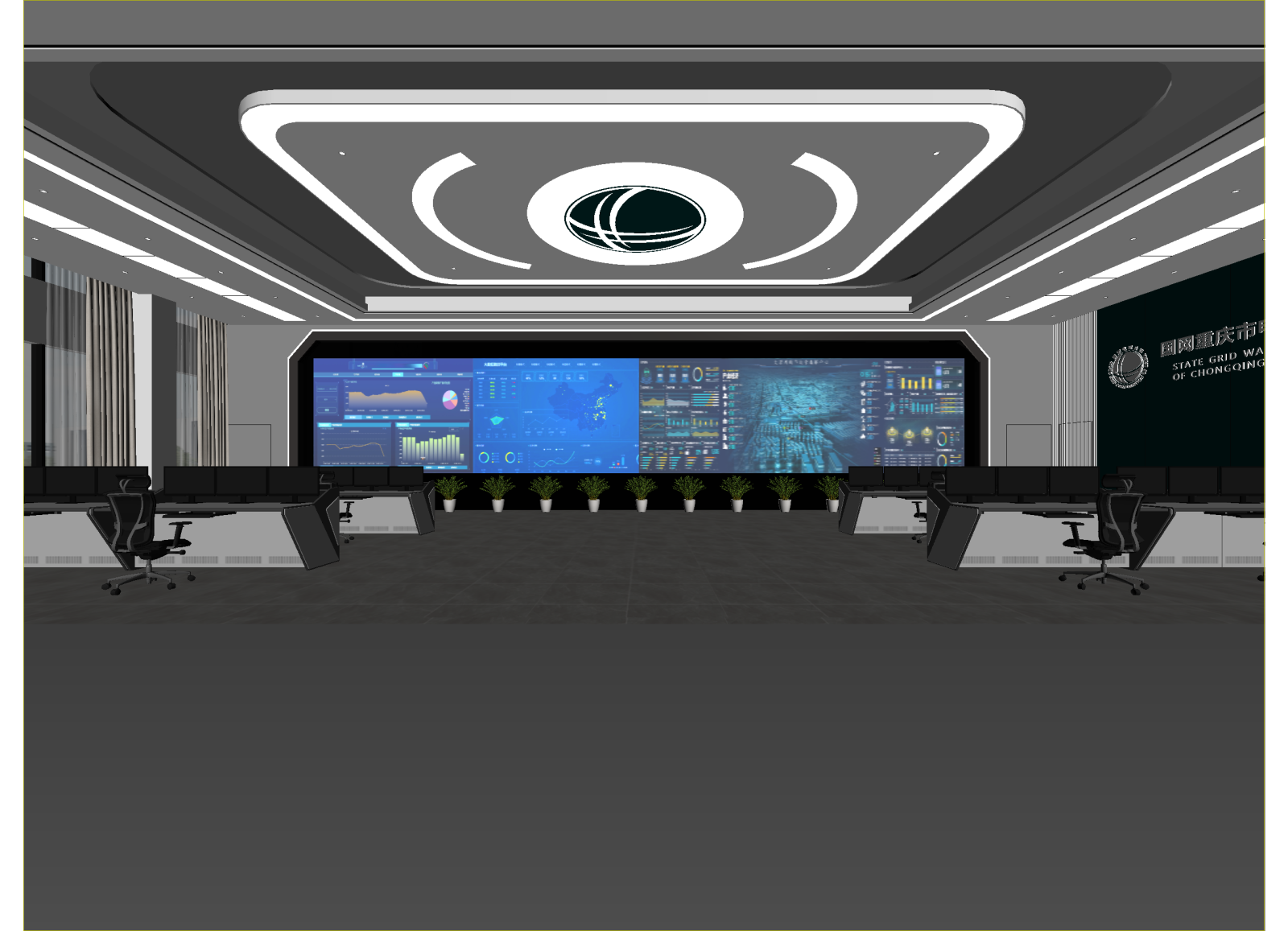 现代指挥中心3D模型下载【ID:1214953895】