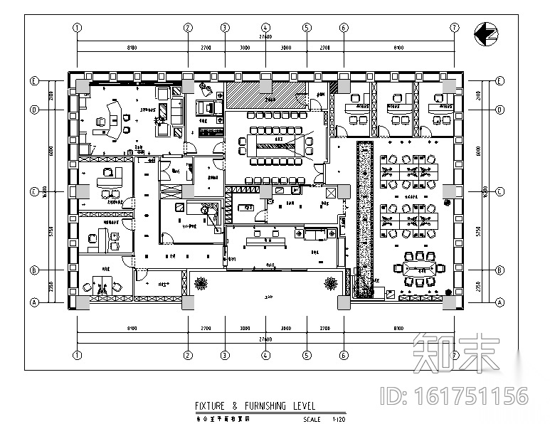 [四川]泽嘉建筑工程办公空间设计施工图（附效果图）施工图下载【ID:161751156】