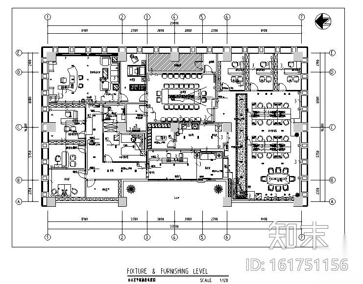 [四川]泽嘉建筑工程办公空间设计施工图（附效果图）施工图下载【ID:161751156】