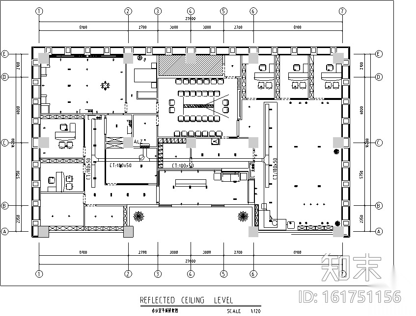 [四川]泽嘉建筑工程办公空间设计施工图（附效果图）施工图下载【ID:161751156】