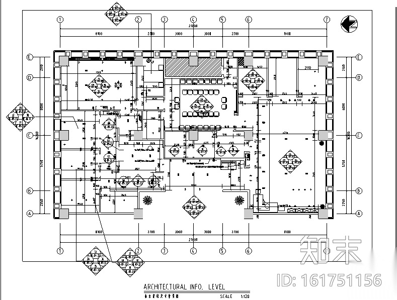 [四川]泽嘉建筑工程办公空间设计施工图（附效果图）施工图下载【ID:161751156】