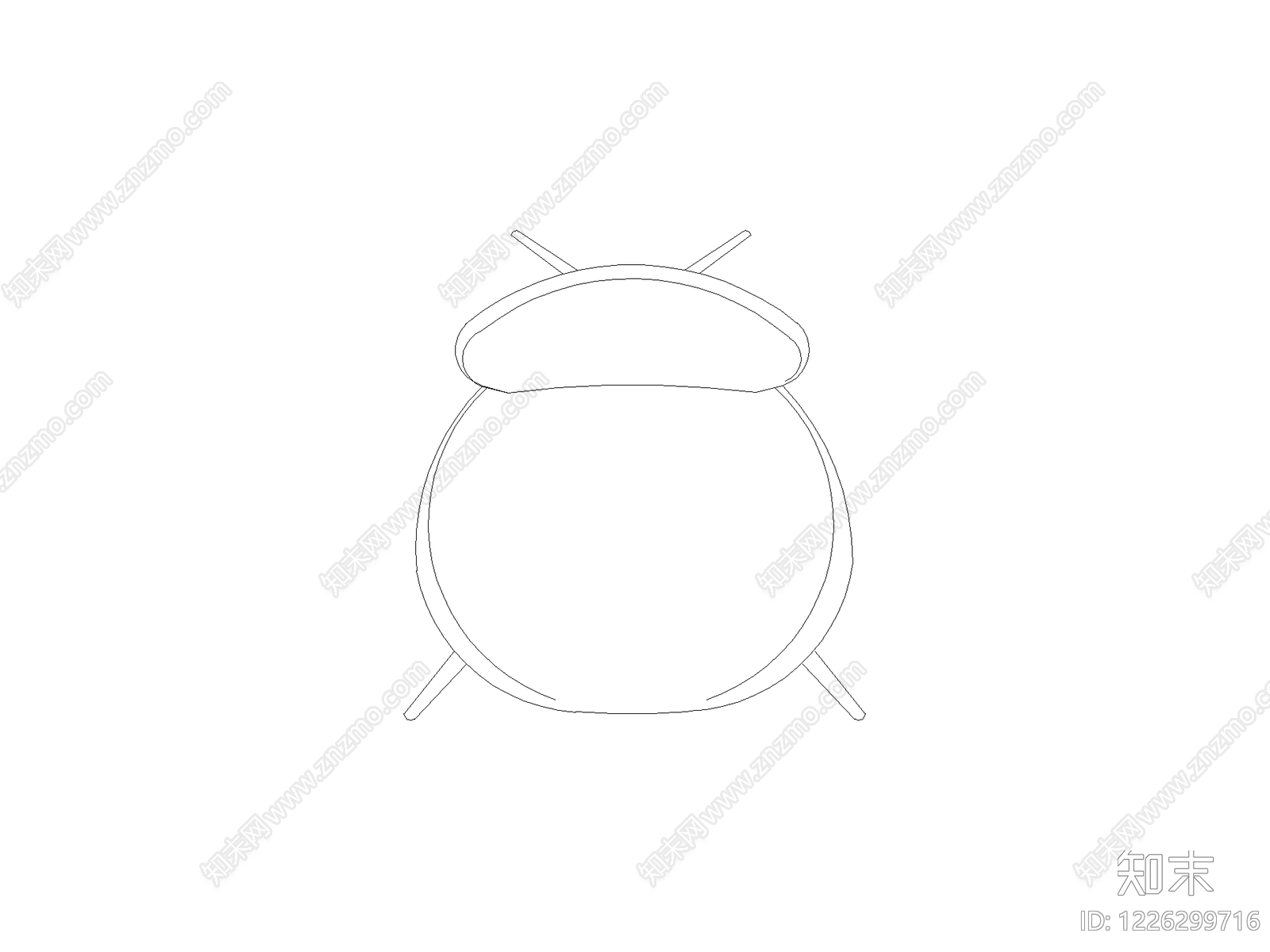 现代椅子CAD图纸