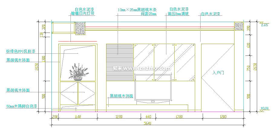 电视cad施工图下载【ID:178769119】