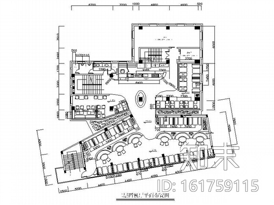 西餐厅装饰方案图cad施工图下载【ID:161759115】