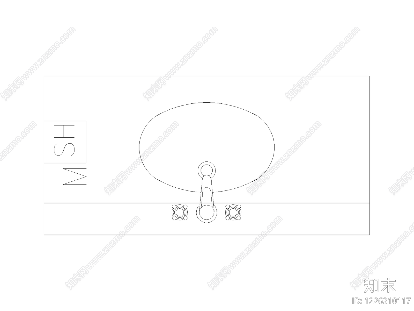 卫浴设施cad施工图下载【ID:1226310117】