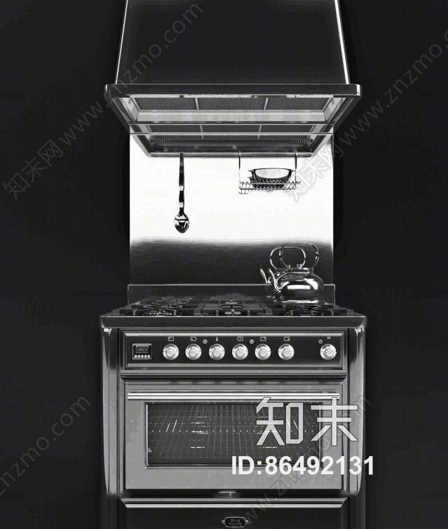 现代集成灶厨具3D模型下载【ID:86492131】