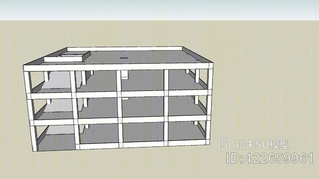 多层停车场SU模型下载【ID:422659961】