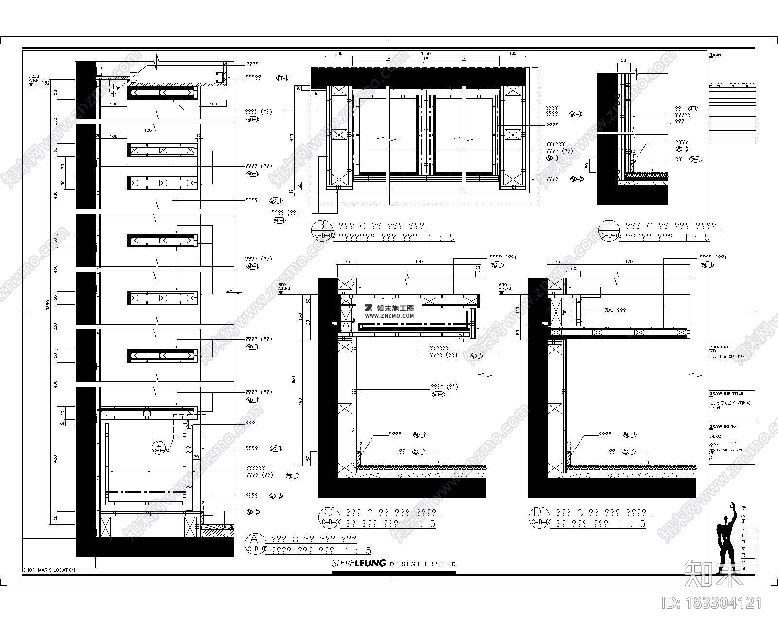 上海九间堂C3型别墅施工图CAD下载dwg文件下载施工图下载【ID:183304121】