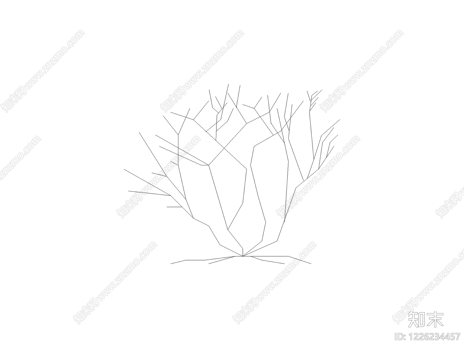 现代灌木种植CAD图纸