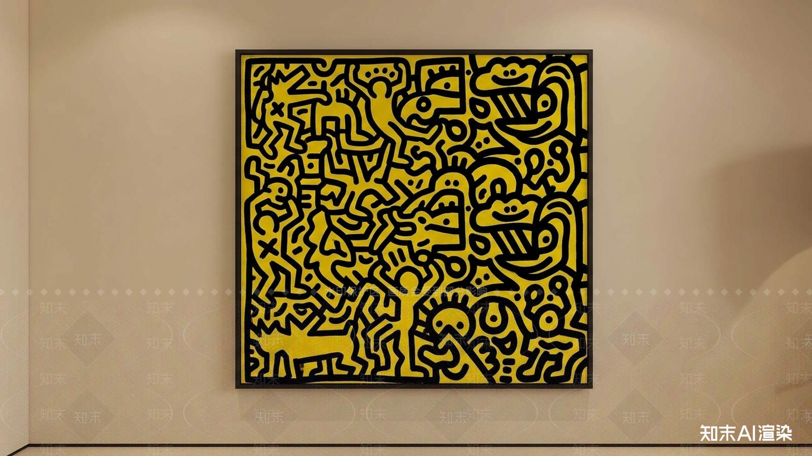 艺术挂画挂画SU模型下载【ID:1227375551】