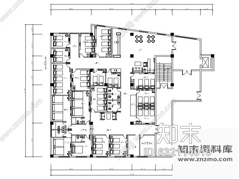 施工图江苏某健康会所足疗保健室内装修图施工图下载【ID:632114010】