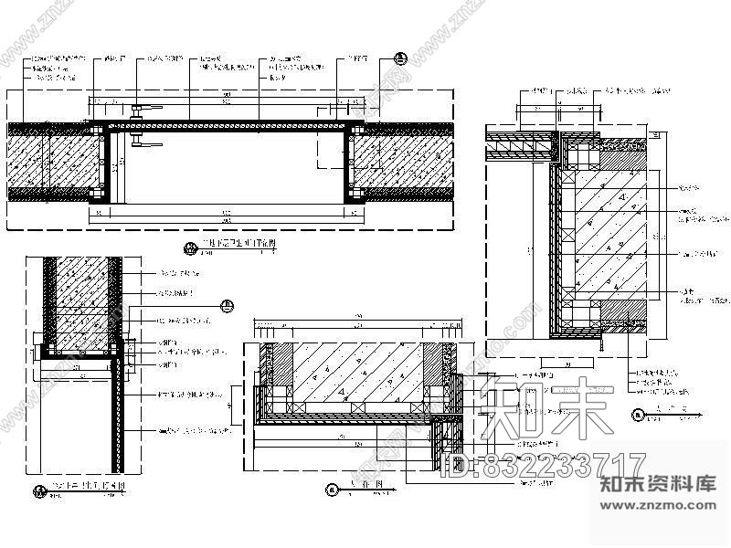 图块/节点商场门详图cad施工图下载【ID:832233717】